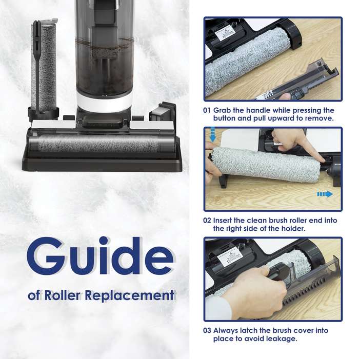 iFLOOR 3/iFLOOR Breeze/FLOOR ONE S3 Breeze Replacement 2xHEPA Filter Assembly, 2xBrush Roller