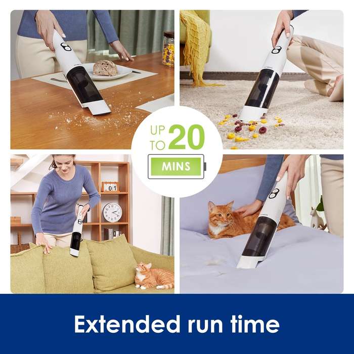 Go Mini Handheld Vacuum Cleaner - 20 Minute Runtime, Lightweight & Portable - UNBOXED DEAL
