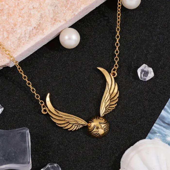 Golden Snitch Themed Necklace  Harry Potter Inspired Magic & Style