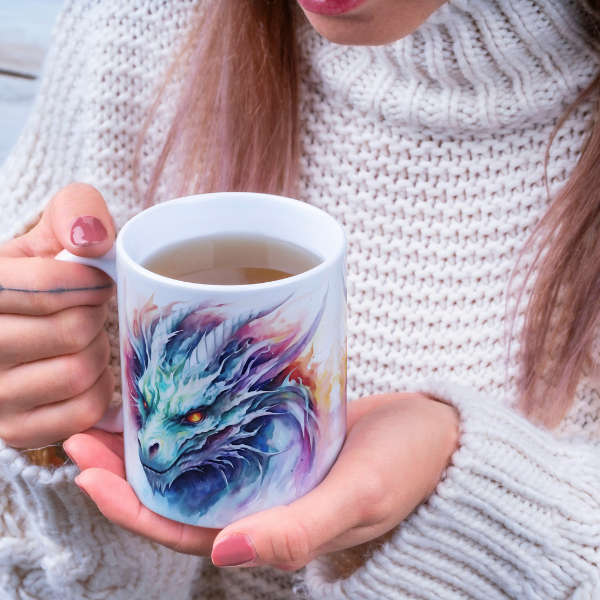 Mystic Dawn Dragon Mug