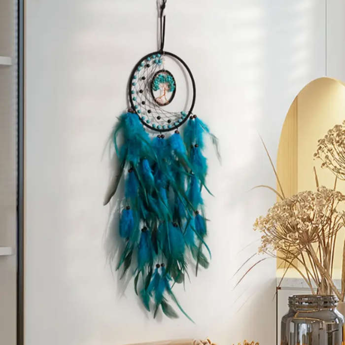 Tree of Life Moon Dreamcatcher  Intuition, Healing & Celestial Balance