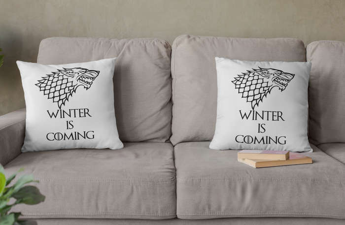 Game Of Thrones Winter Is Coming Throw Pillow