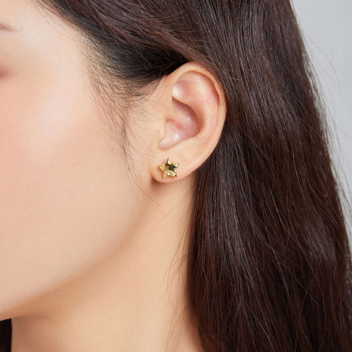 S925 Sterling Silver Star Women Earrings