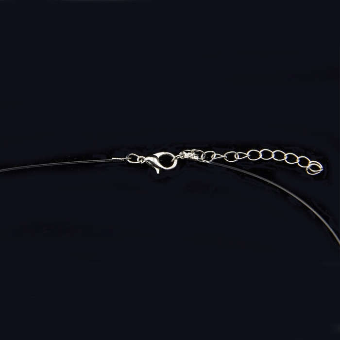 Transparent Fishing Line Necklace Invisible Chain Necklace Women Choker Necklace(Star)