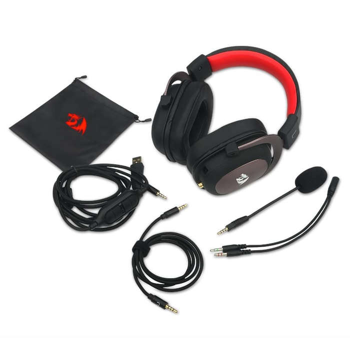 Redragon Over Ear Zeus 2 USB Wired Gaming Headset  Black