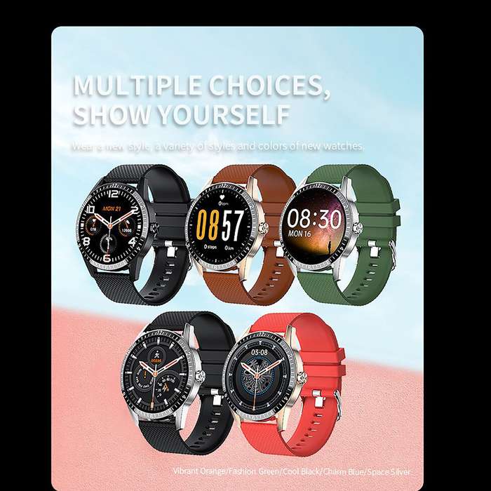 Smart Watch Heart Rate Monitor Tracker Fitness Sports Watch Y20 - Silver
