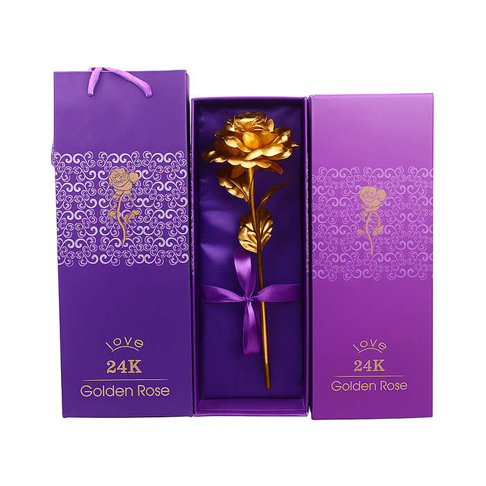 24K Golden Rose Gift Set