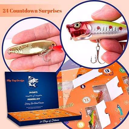Fishing Advent Calendar  Christmas Fishing Blind Box Bait