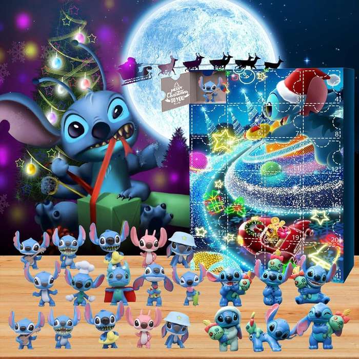 Stitch Cute Cartoon Advent Calendar - 24 Days of Advent Fun 