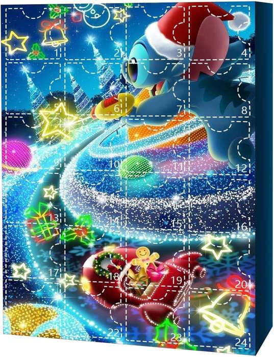 Stitch Cute Cartoon Advent Calendar - 24 Days of Advent Fun 