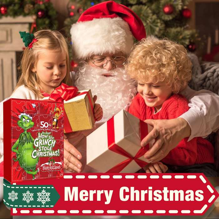Dowmoo Green Fur Monster Grinch Advent calendar  24 random pieces