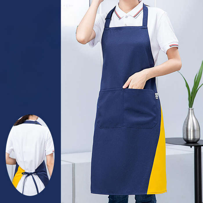 Navy and Yellow unisex Apron