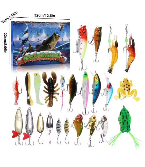 Fishing Advent Calendar  Christmas Fishing Blind Box Bait