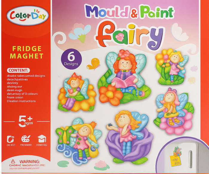 Mould & paint fridge magnet-Fairy