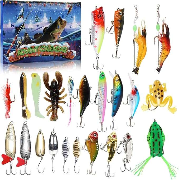 Fishing Advent Calendar  Christmas Fishing Blind Box Bait