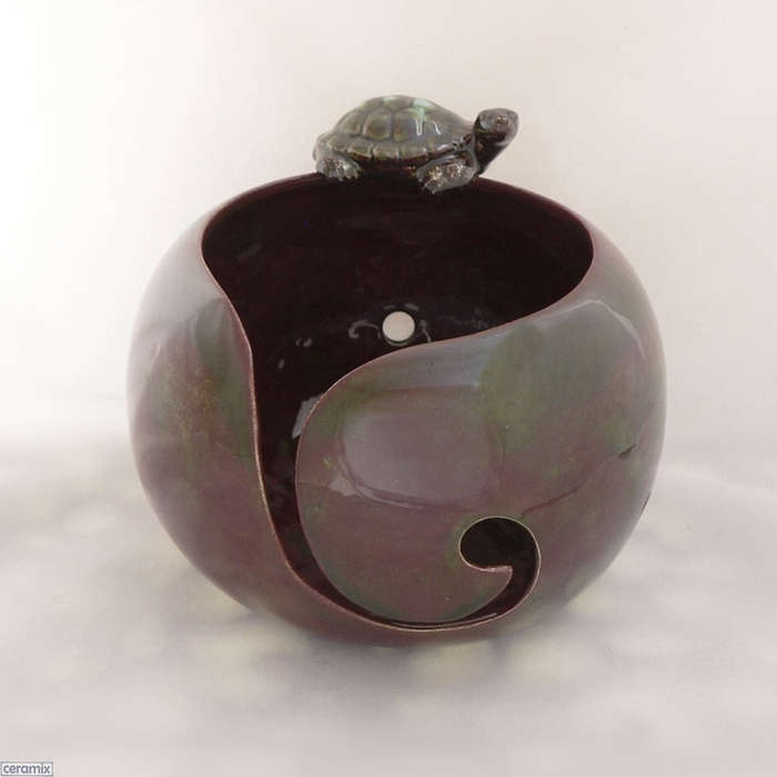 Tortoise Destiny Large Round Yarn Bowl