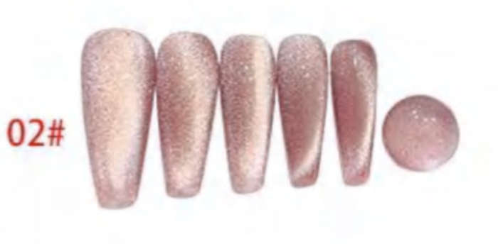 Blush Emerald Pearl Magnetic Cat Eye Gel