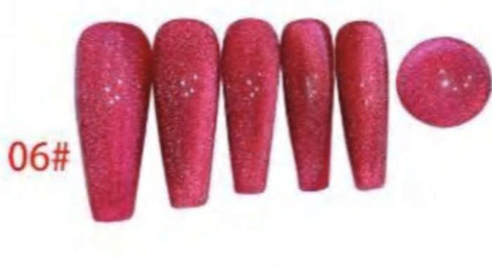Ruby Emerald Pearl Magnetic Cat Eye Gel