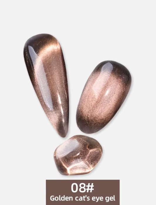 Golden Smoke Magnetic Cat Eye Gel