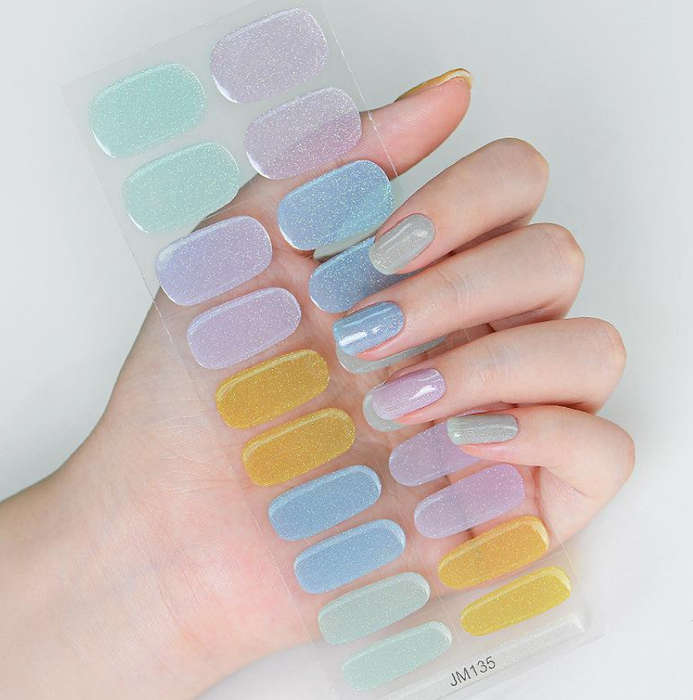 Pastel Pretty Semi Cured Gel Nail Stickers