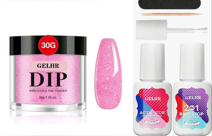 GELHR Dip Powder Shimmer Pink 30g
