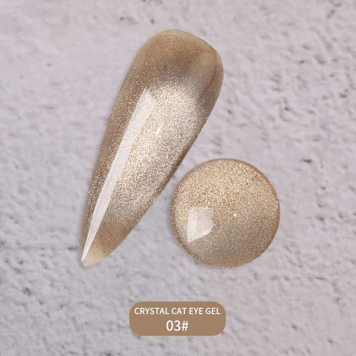 Crystal Bronze Spark Cat Eye Gel