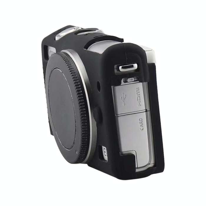 Soft Silicone Protective Case for Canon EOS M200 (Black)