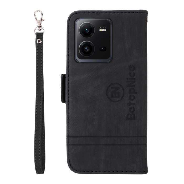 For vivo V25 / V25e 4G Global BETOPNICE Dual-side Buckle Leather Phone Case(Black)