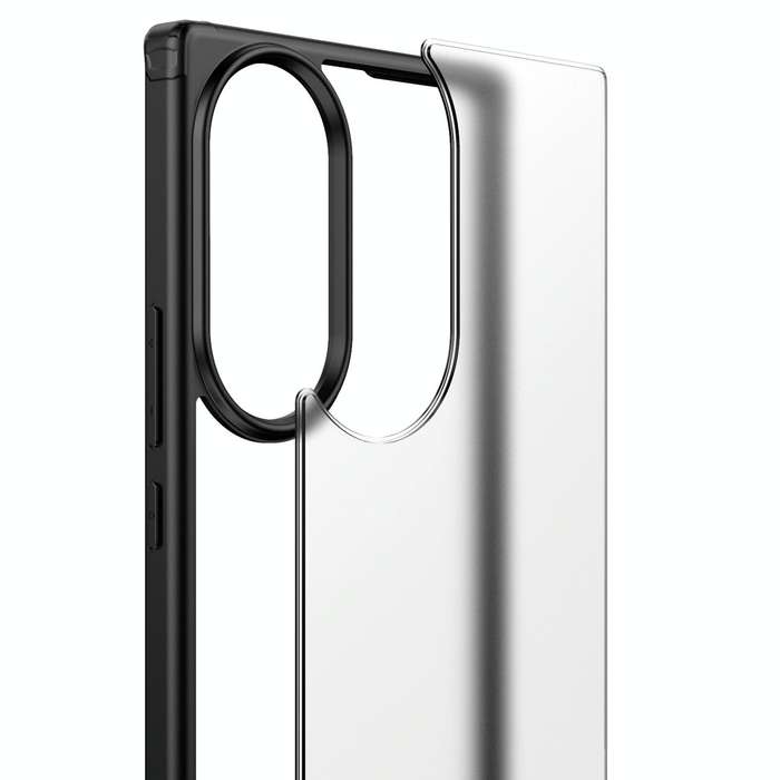 For Honor 70 Four-corner Shockproof TPU + PC Phone Case(Black)