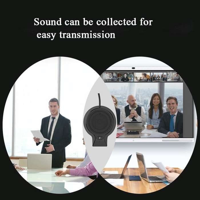 M100PRO Built-in Speaker 360-Degree Pickup Video Voice Call USB Omnidirectional Microphone Confer...