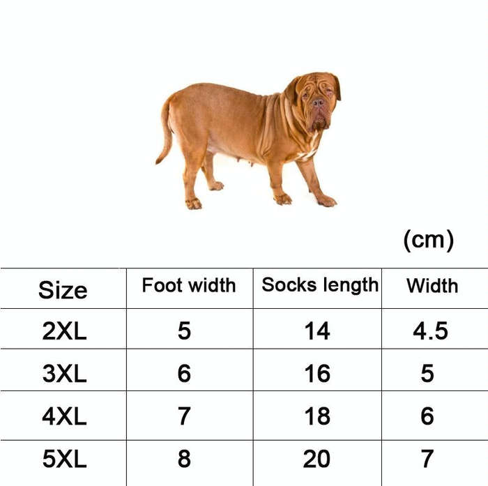Pet Socks Cotton Anti-Scratch Breathable Foot Cover, Size: 3XL(Brown)