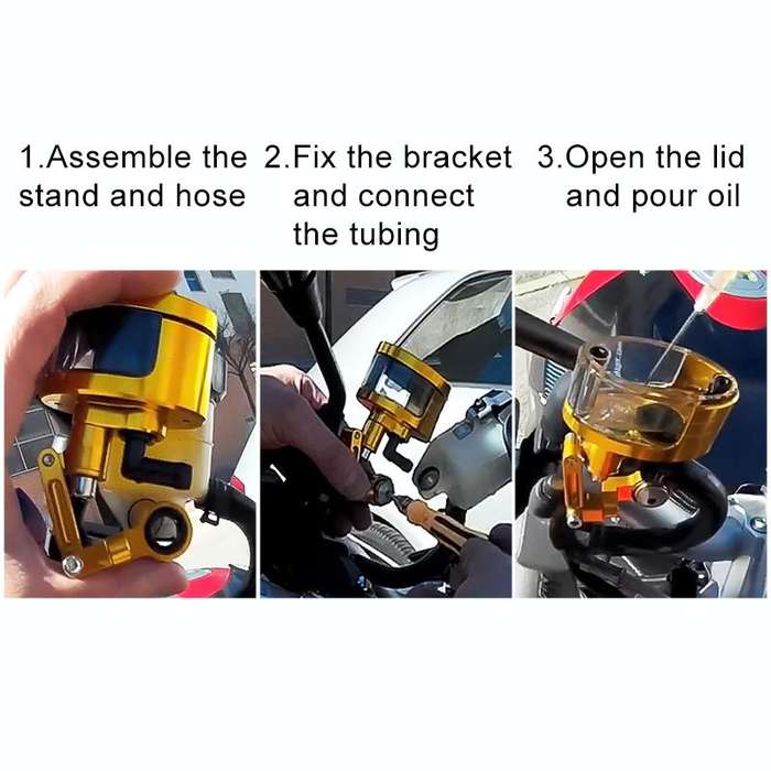 Motorcycle Modification Parts Front Brake Fluid Oil Universal Brake Oil Cup for Kawasaki / Suzuki...