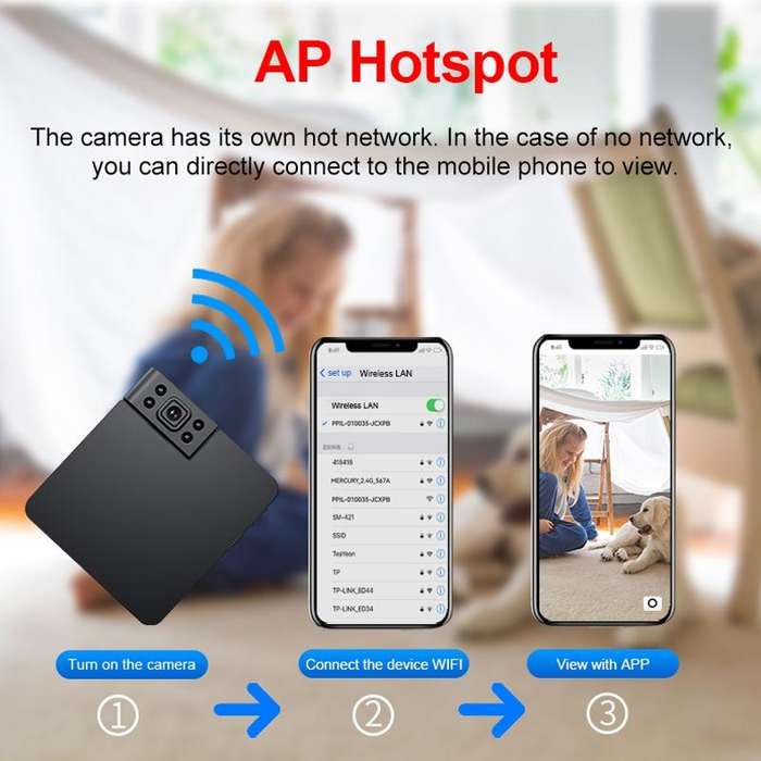 WK11 Smart WiFi Children Monitor 1080P HD Sports Photography Network Camera