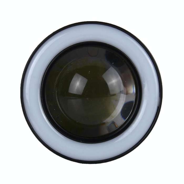 2 PCS 3 inch 10W 900 LM 6000K Car Fog Lights with Colorful Angle Eye Light, DC 12V(White Light)