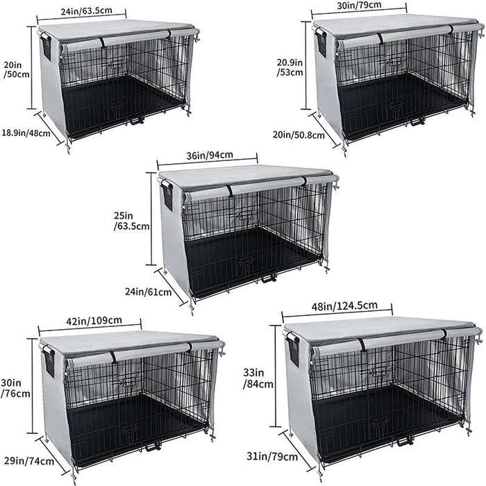 Oxford Cloth Pet Cage Cover Outdoor Furniture Dustproof Rainproof Sunscreen Cover, Size: 63.5x48x...