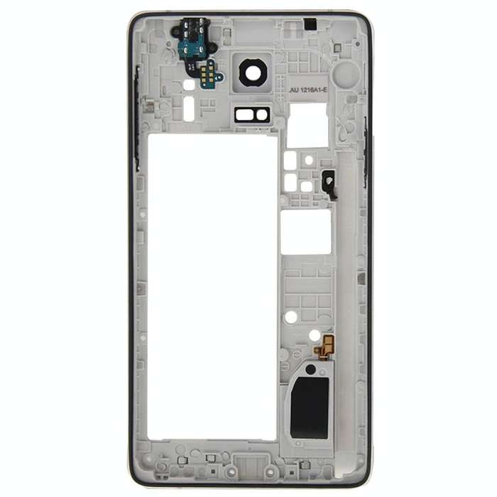 For Galaxy Note 4 / N910F Middle Frame Bezel Back Plate Housing Camera Lens Panel  (Black)