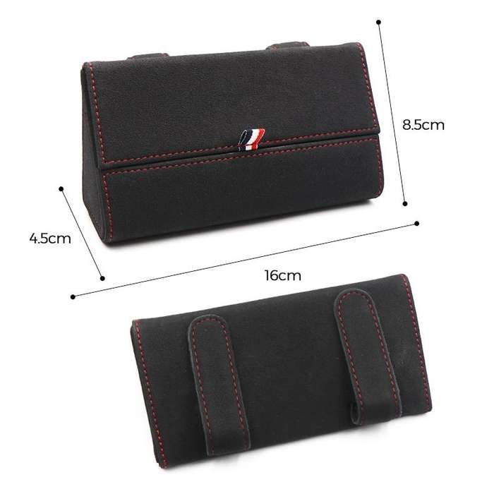 530 Car Glasses Storage Bag Glasses Box (Beige)
