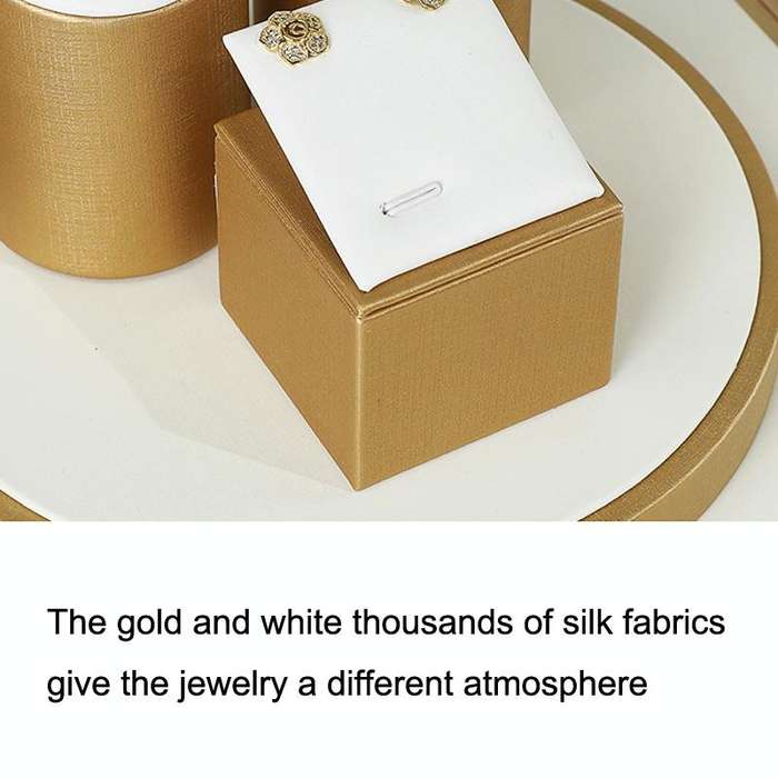 5x5x5.5cm Ring Display Stand Jewelry Display Microfiber Jewelry Props Display Rack