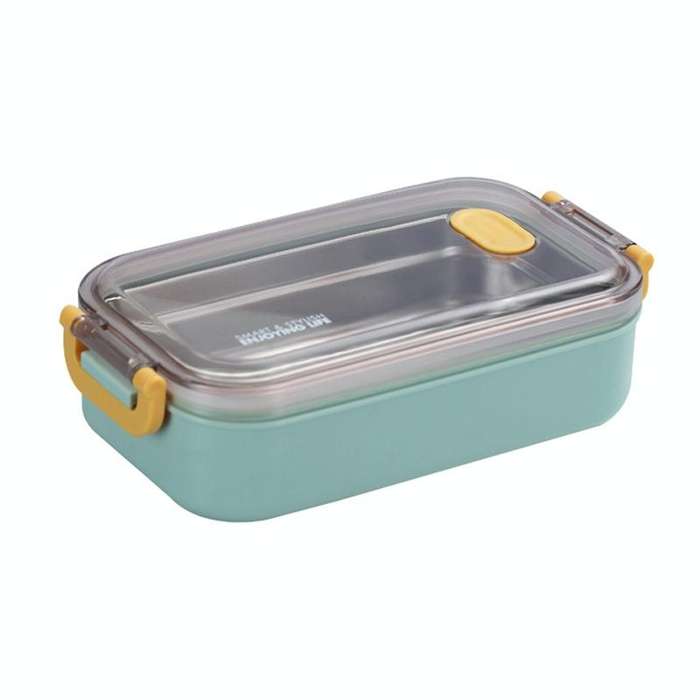 Large Capacity Refillable 304 Stainless Steel Insulated Lunch Box, Specification: 800ml (Green)