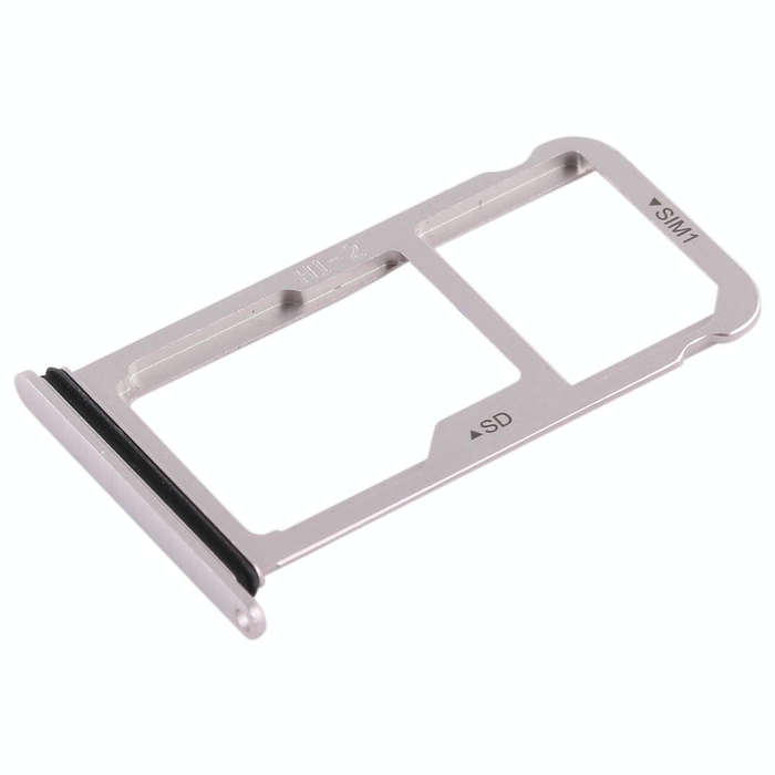 SIM Card Tray + SIM Card Tray / Micro SD Card for Huawei Mate 10 (Silver)