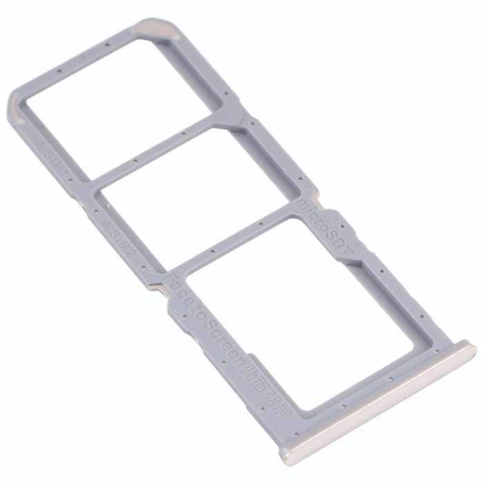 For OPPO A54S CPH2273  SIM Card Tray + SIM Card Tray + Micro SD Card Tray (Gold)