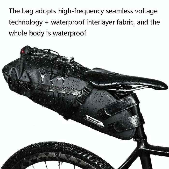 Rhinowalk RK19511 Full Waterproof Bicycle Saddle Tail Bag Big Capacity Road Bike Bag, Colour: RK1...