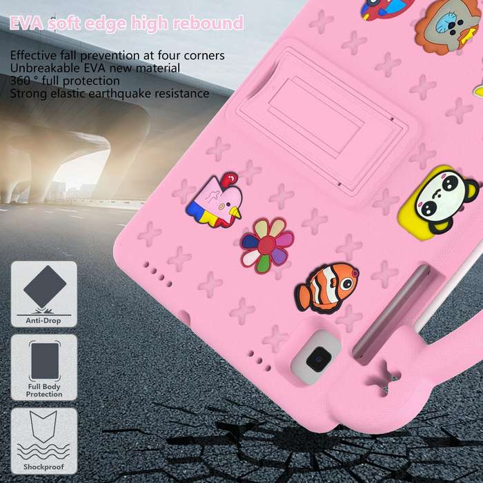 For Samsung Galaxy Tab A7 10.4 2020 T500/T505 Handle Kickstand Children EVA Shockproof Tablet Cas...