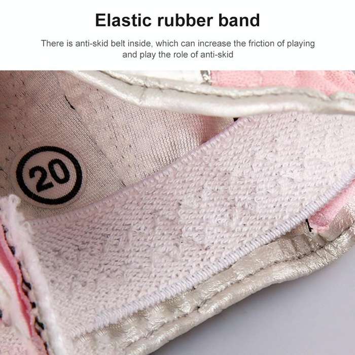 PGM One Pair Golf Non-Slip PU Leather Gloves for Women (Color:Pink Size:18)