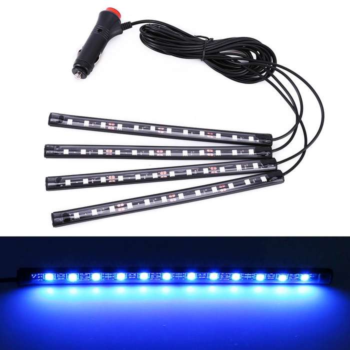 4 in 1 Universal Car LED Atmosphere Lights Colorful Lighting Decorative Lamp, with 48LEDs SMD-505...