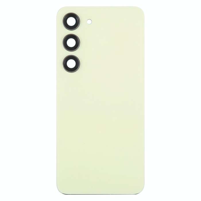 For Samsung Galaxy S23 SM-S911B OEM Glass Battery Back Cover with Camera Lens Cover(Yellow)