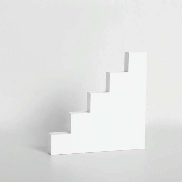 Flat Ladder Solid Wood Geometric Polygon Camera Props Creative Photography Ornaments