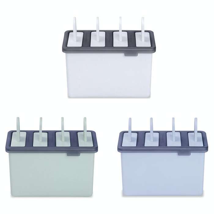 Home Made Popsicle Ice Cream Mold Set(White)