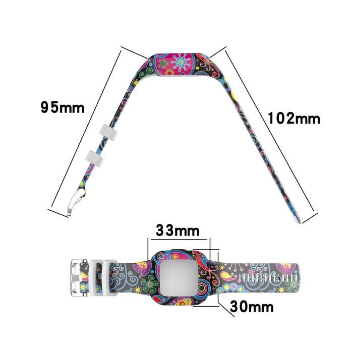 For Garmin Vivofit JR3 Silicone Printing Watch Band(Mosaic)
