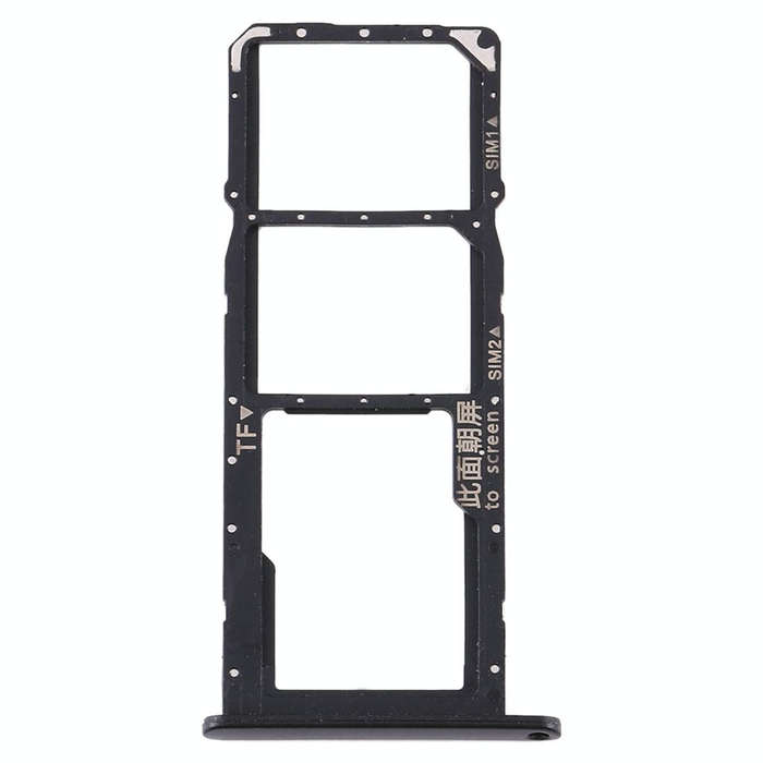 SIM Card Tray + SIM Card Tray + Micro SD Card Tray for Huawei Y6s (2020) (Black)